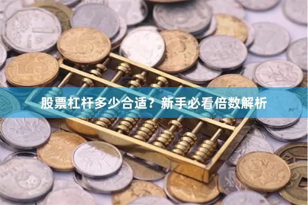 股票杠杆多少合适？新手必看倍数解析
